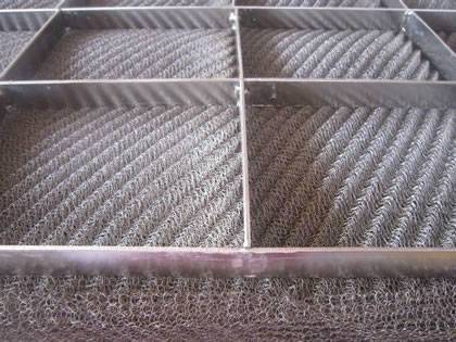 Shock absorber type wire mesh
