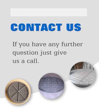 There are three kinds of demister pads under the words of contact us.