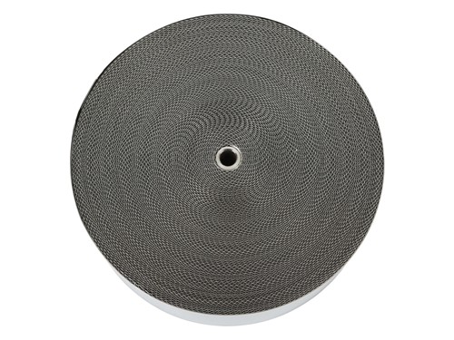 A corrugated-flat flame arrestor on white background.