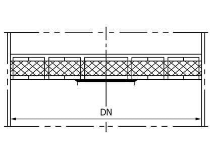 A drawing of download type demister pad.
