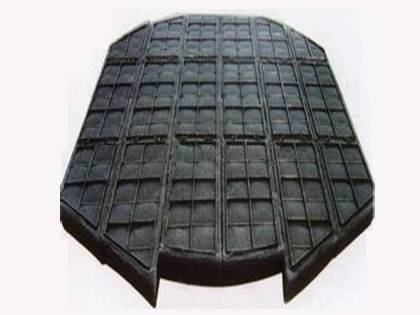 A special shape embedded demister pad on the ground.