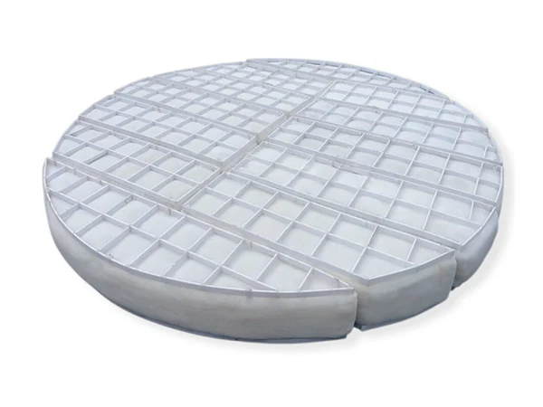 A round shape FEP demister pad on the white background