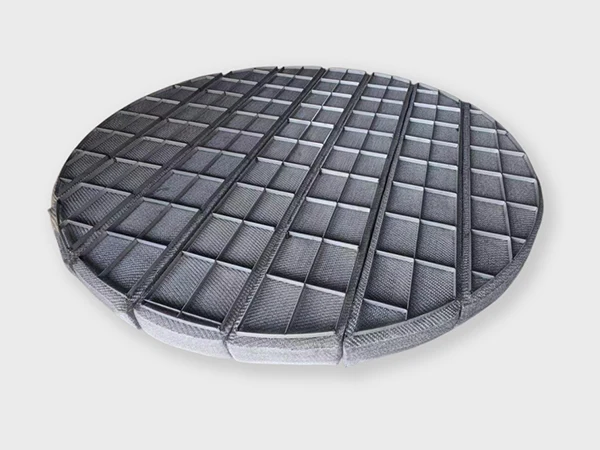 A Monel 400 demister pad on the white background.